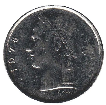 Монета 1 франк. 1978 год, Бельгия. (Belgique) Монета 1 франк. 1978 год, Бельгия. (Belgique)