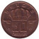 Монета 50 сантимов. 1981 год, Бельгия. (Belgie)