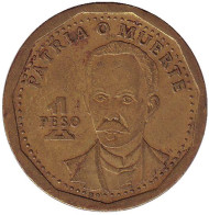 Монета 1 песо. 2002 год, Куба. Монета 1 песо. 2002 год, Куба.