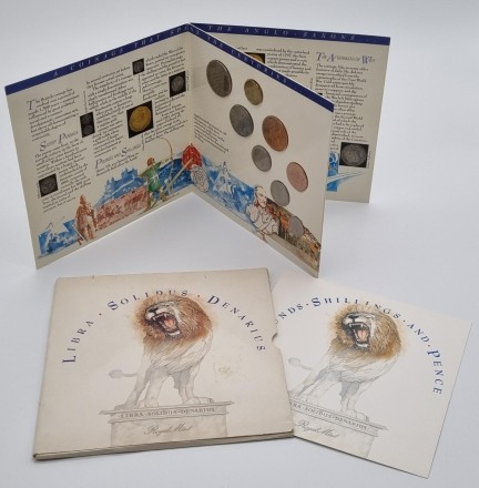 Набор дореформенных монет Великобритании. Официальный выпуск королевского монетного двора. 1989 год, Великобритания. Набор дореформенных монет Великобритании. Официальный выпуск королевского монетного двора. 1989 год, Великобритания.