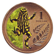 Монета 1 доллар. 2012 год, Австралия. Яркая ложная жаба.