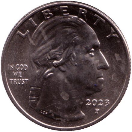 Монета 25 центов. 2023 год (P), США. Джовита Идар. Серия "Американские женщины".