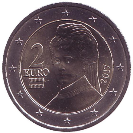 Монета 2 евро, 2017 год, Австрия.