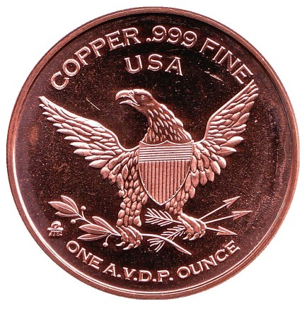 Гигантский ленивец. "Ледниковый период". Монетовидный жетон. Унция меди 999. США. 