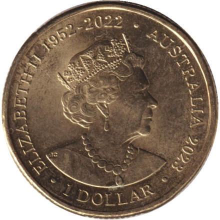 Монета 1 доллар. 2023 год, Австралия. Женская сборная Австралии по футболу.