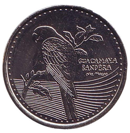 Монета 200 песо. 2017 год, Колумбия. UNC. Красный ара.