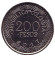 Монета 200 песо. 2017 год, Колумбия. UNC. Красный ара.