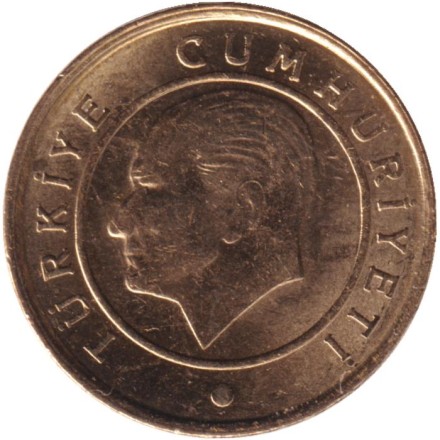 Монета 1 куруш. 2020 год, Турция. Монета 1 куруш. 2020 год, Турция.