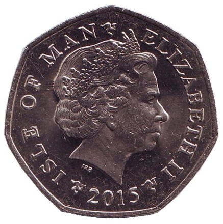 Монета 50 пенсов. 2015 год, Остров Мэн. (AA) Башня Милнера. Монета 50 пенсов. 2015 год, Остров Мэн. (AA) Башня Милнера.