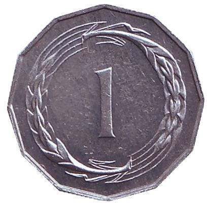 Монета 1 милль. 1963 год, Кипр.