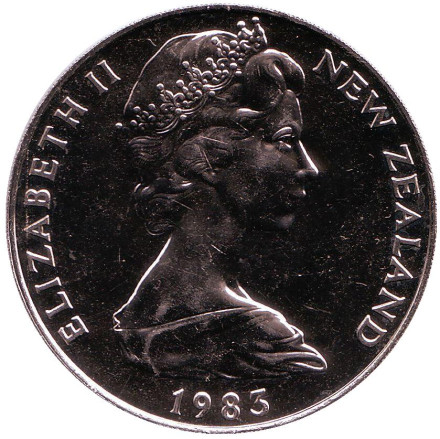 Монета 1 доллар. 1983 год, Новая Зеландия. 50 лет чеканке монет Новой Зеландии. Монета 1 доллар. 1983 год, Новая Зеландия. 50 лет чеканке монет Новой Зеландии.