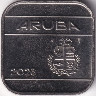 Монета 50 центов, 2023 год, Аруба. Монета 50 центов, 2023 год, Аруба.