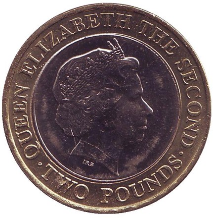 Монета 2 фунта. 1998 год, Джерси. Монета 2 фунта. 1998 год, Джерси.