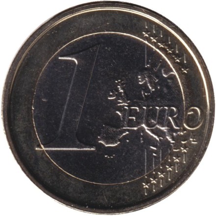 Монета 1 евро. 2025 год, Люксембург.