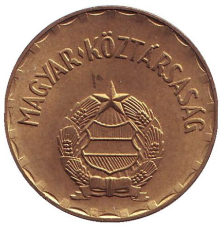 Монета 2 форинта. 1990 год, Венгрия. Монета 2 форинта. 1990 год, Венгрия.