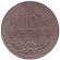 Монета 10 сентимо. 1971 год, Венесуэла. Монета 10 сентимо. 1971 год, Венесуэла.