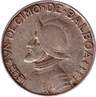 Монета 1/10 бальбоа. 1962 год, Панама. Васко Нуньес де Бальбоа. Монета 1/10 бальбоа. 1962 год, Панама. Васко Нуньес де Бальбоа.