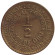 Монета 1/2 соля. 1963 год, Перу. Монета 1/2 соля. 1963 год, Перу.