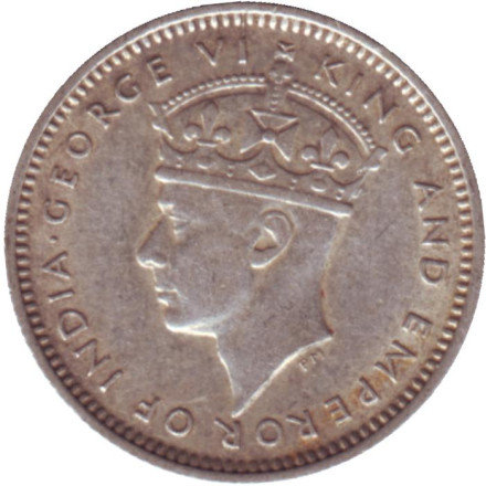 Монета 10 центов. 1941 год, Малайя.