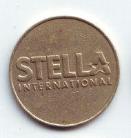 Игровой жетон "Stella International". Игровой жетон "Stella International".