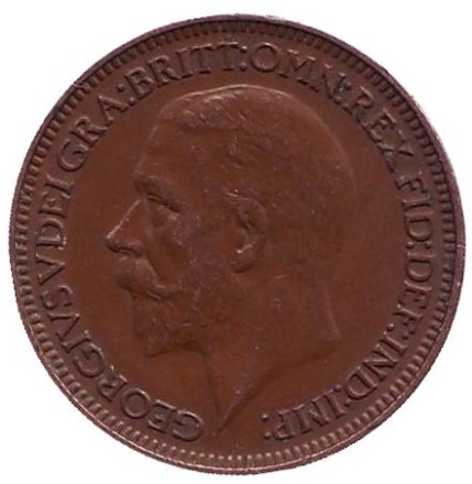 Монета 1 фартинг. 1931 год, Великобритания. Монета 1 фартинг. 1931 год, Великобритания.