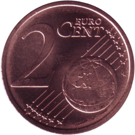 Монета 2 цента. 2021 год. Эстония. Монета 2 цента. 2021 год. Эстония.