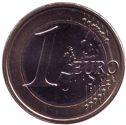 Монета 1 евро. 2018 год, Эстония. Монета 1 евро. 2018 год, Эстония.