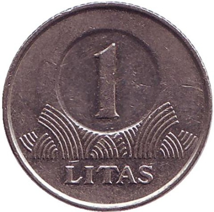 Монета 1 лит. 2008 год, Литва. Рыцарь. Монета 1 лит. 2008 год, Литва. Рыцарь.