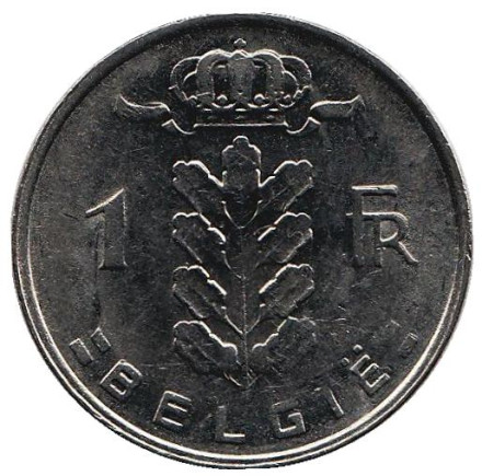 Монета 1 франк. 1979 год, Бельгия. (Belgie)