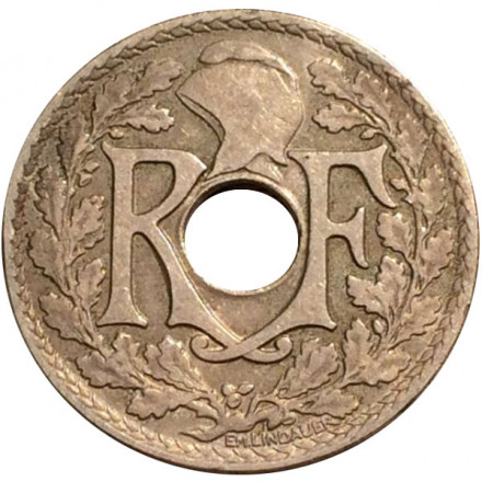 Монета 25 сантимов. 1923 год, Франция. Монета 25 сантимов. 1923 год, Франция.