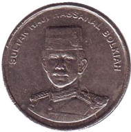Монета 5 сенов. 2006 год, Бруней. Султан Хассанал Болкиах. Монета 5 сенов. 2006 год, Бруней. Султан Хассанал Болкиах.