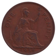 Монета 1 пенни. 1938 год, Великобритания. Монета 1 пенни. 1938 год, Великобритания.