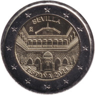 Монета 2 евро. 2024 год, Испания. Севилья. Монета 2 евро. 2024 год, Испания. Севилья.