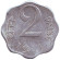 Монета 2 пайса. 1971 год, Индия. (Без отметки монетного двора).