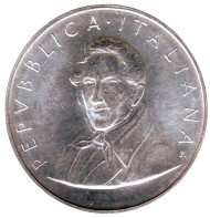 Монета 500 лир. 1985 год, Италия. 200 лет со дня рождения Алессандро Мандзони. Монета 500 лир. 1985 год, Италия. 200 лет со дня рождения Алессандро Мандзони.