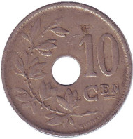 Монета 10 сантимов. 1922 год, Бельгия. (Belgie) Монета 10 сантимов. 1922 год, Бельгия. (Belgie)