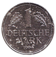 Монета 1 марка. 1994 год (J), ФРГ. Монета 1 марка. 1994 год (J), ФРГ.