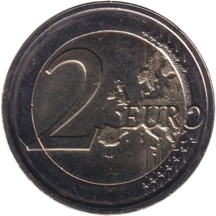 Монета 2 евро. 2025 год, Люксембург. Монета 2 евро. 2025 год, Люксембург.