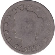 Монета 5 центов. 1898 год, США. Монета 5 центов. 1898 год, США.