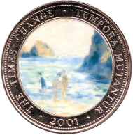 Монета 250 шиллингов. 2001 год, Сомали. (Вар. 14) Пьер Огюст Ренуар. Мулен Хьюит Бей. Картины великих художников. Монета 250 шиллингов. 2001 год, Сомали. (Вар. 14) Пьер Огюст Ренуар. Мулен Хьюит Бей. Картины великих художников.