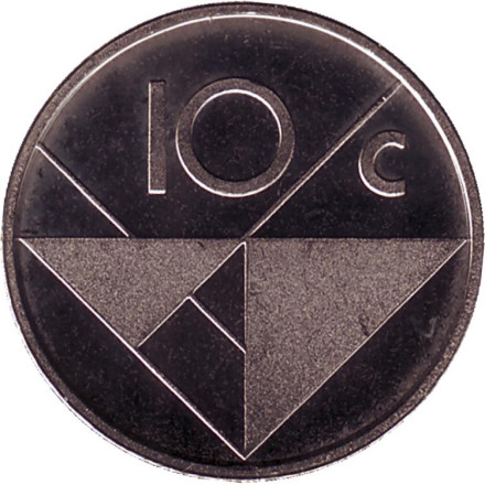 Монета 10 центов. 2006 год, Аруба. UNC.