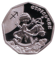 Монета 2 гривны. 2015 год, Украина. Стрельчонок. (Стрелец). Детский гороскоп.