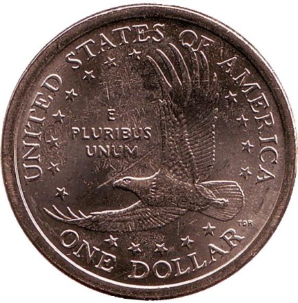 Сакагавея (Парящий орел), серия "Коренные американцы". 1 доллар, 2007 год (D), США. Сакагавея (Парящий орел), серия "Коренные американцы". 1 доллар, 2007 год (D), США.