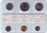 Годовой набор монет (6 штук). 1978 год, Швеция. Годовой набор монет (6 штук). 1978 год, Швеция.