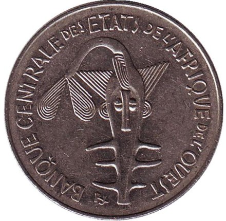 Монета 100 франков. 1982 год, Западные Африканские Штаты.
