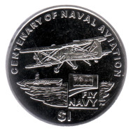 Монета 1 доллар. 2009 год, Британские Виргинские острова. 100-летие военно-морской авиации. Монета 1 доллар. 2009 год, Британские Виргинские острова. 100-летие военно-морской авиации.