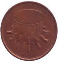 Монета 1 сен. 2007 год, Малайзия. Бубен. Монета 1 сен. 2007 год, Малайзия. Бубен.