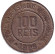 Монета 100 рейсов. 1929 год, Бразилия.
