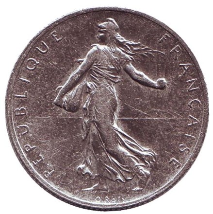 Монета 2 франка. 1915 год, Франция. Монета 2 франка. 1915 год, Франция.