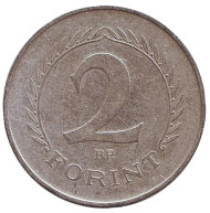 Монета 2 форинта. 1964 год, Венгрия. Монета 2 форинта. 1964 год, Венгрия.